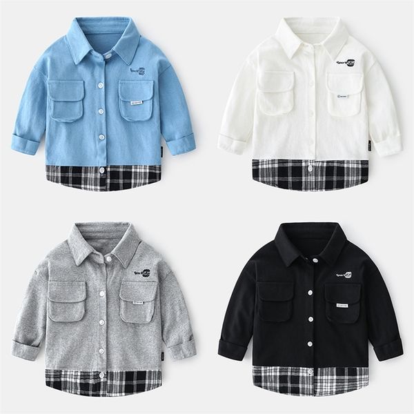 baby boy long sleeve shirt autumn new baby fake two pieces blouse baby boy plaid shirt 210306, White;black
baby boy long sleeve shirt autumn new baby fake two pieces blouse baby boy plaid shirt 210306, White;black