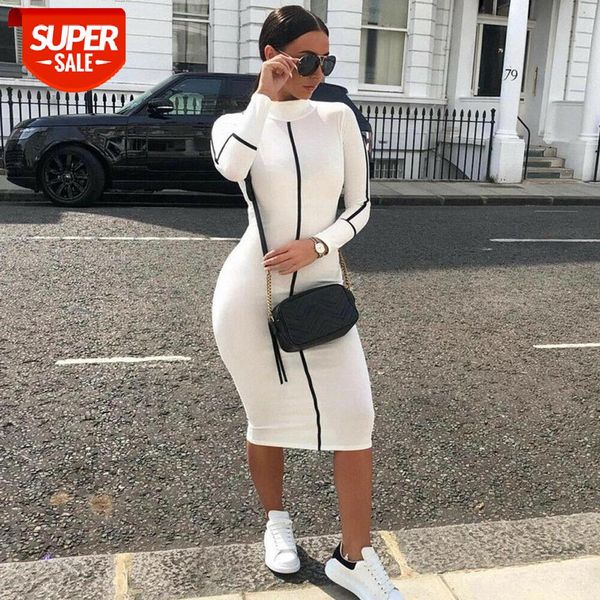 fashion women contrast color long sleeve temperament fitness summer long sleeve bodycon stretch pencil dress #dz1e, Black;gray
fashion women contrast color long sleeve temperament fitness summer long sleeve bodycon stretch pencil dress #dz1e, Black;gray