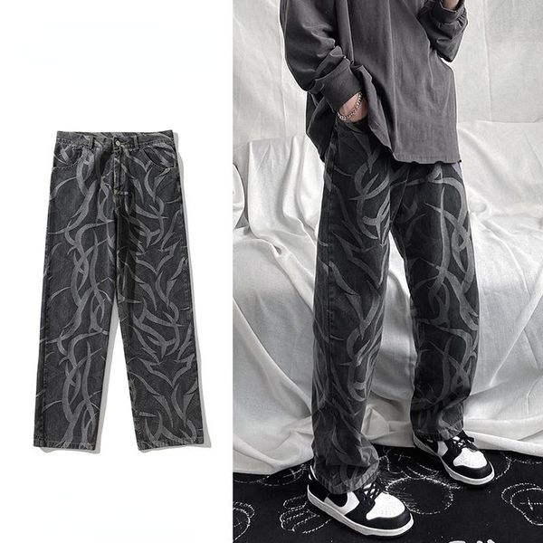men's jeans fashion trend four seasons main push style fried street pretty, Blue
men's jeans fashion trend four seasons main push style fried street pretty, Blue