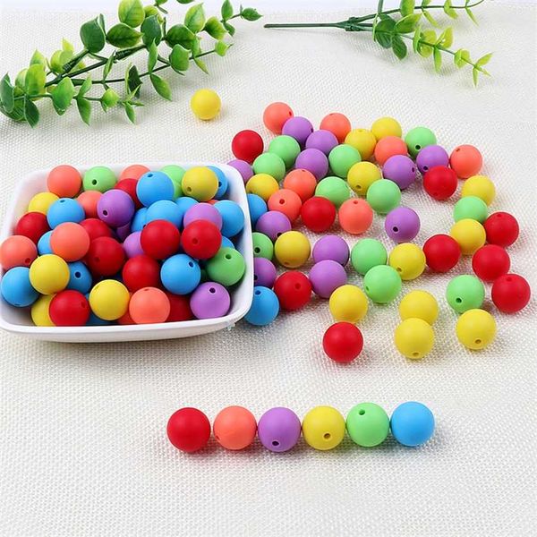12mm baby teether silicone beads 40pcs diy pacifier chain bracelet a food grade born teething toys 220209
12mm baby teether silicone beads 40pcs diy pacifier chain bracelet a food grade born teething toys 220209