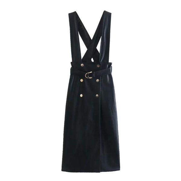 casual dresses dylqfs 2021 women fashion vintage pu black dress female office lady double breasted sleeveless sashes midi strap, Black;gray
casual dresses dylqfs 2021 women fashion vintage pu black dress female office lady double breasted sleeveless sashes midi strap, Black;gray
