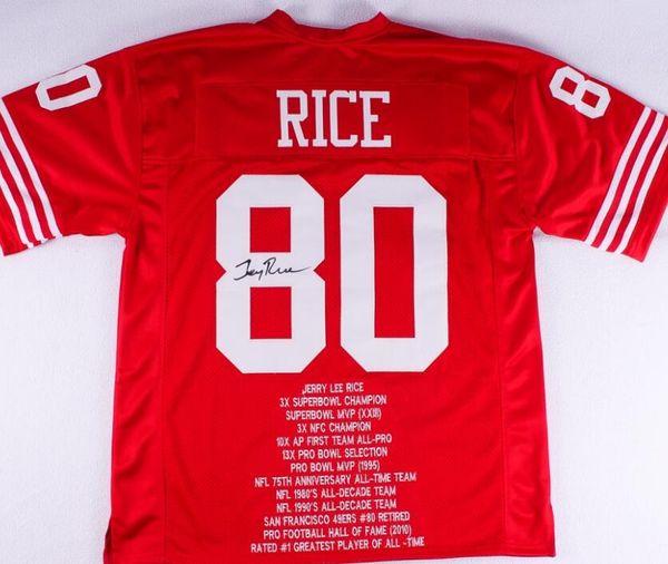 jerry rice signed autograph signatured autographed auto career highlight stat jersey shirts, Black
jerry rice signed autograph signatured autographed auto career highlight stat jersey shirts, Black