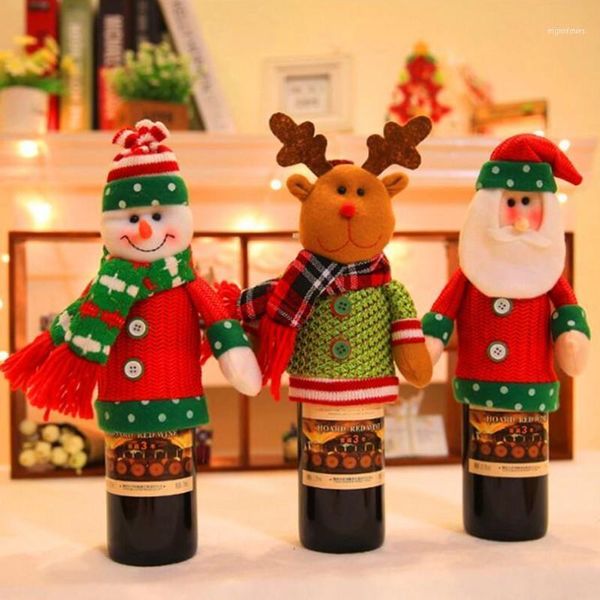 christmas decorations santa claus red wine bottle cover clothes xmas ornaments snowman knitting hats1
christmas decorations santa claus red wine bottle cover clothes xmas ornaments snowman knitting hats1