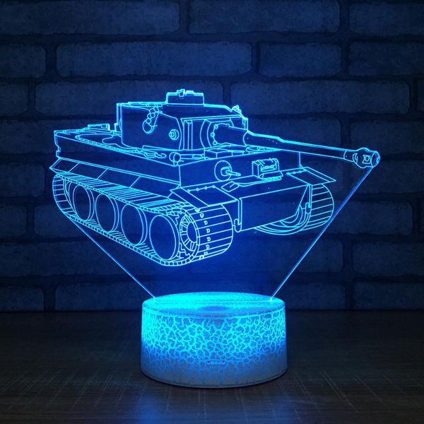3d visual tank night desk lamp light creative children bedroom bedside decorative birthday gift table lamps for living room
3d visual tank night desk lamp light creative children bedroom bedside decorative birthday gift table lamps for living room