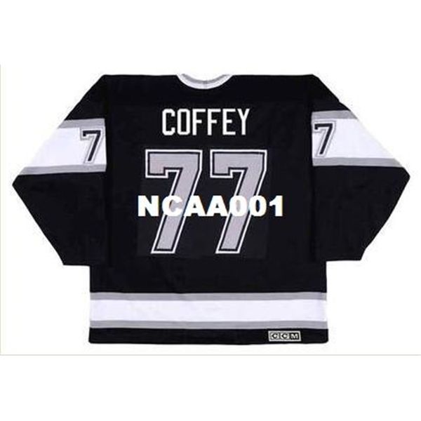 001 #77 paul coffey los angeles kings 1992 ccm vintage retro away home hockey jersey or custom any name or number retro jersey, Black
001 #77 paul coffey los angeles kings 1992 ccm vintage retro away home hockey jersey or custom any name or number retro jersey, Black