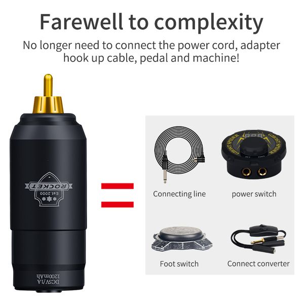 5 gears adjustment wireless power mini rocket power supply rechargeable tattoo power supply rca connector for rotary machinescouts
5 gears adjustment wireless power mini rocket power supply rechargeable tattoo power supply rca connector for rotary machinescouts
