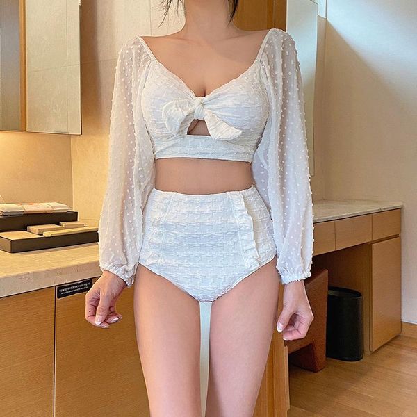 one-piece suits 2021 korea high waist bikini women solid swimwear lace long sleeve biquini off shoulder swimsuit push up bathing suit
one-piece suits 2021 korea high waist bikini women solid swimwear lace long sleeve biquini off shoulder swimsuit push up bathing suit