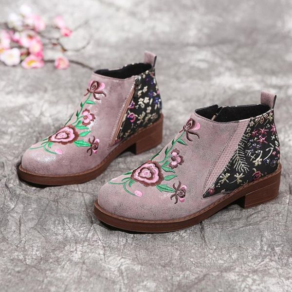 boots 2021 autumn winter fashion embroidery splicing pu women's side zipper comfortable leisure xm346, Black
boots 2021 autumn winter fashion embroidery splicing pu women's side zipper comfortable leisure xm346, Black