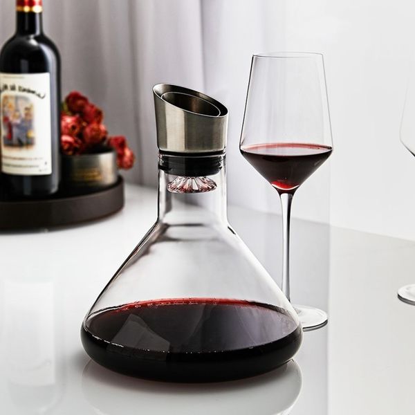 fast breathing wine decanter with stainls steel aerator lead-100% hand brown glass wine carafe for red win
fast breathing wine decanter with stainls steel aerator lead-100% hand brown glass wine carafe for red win