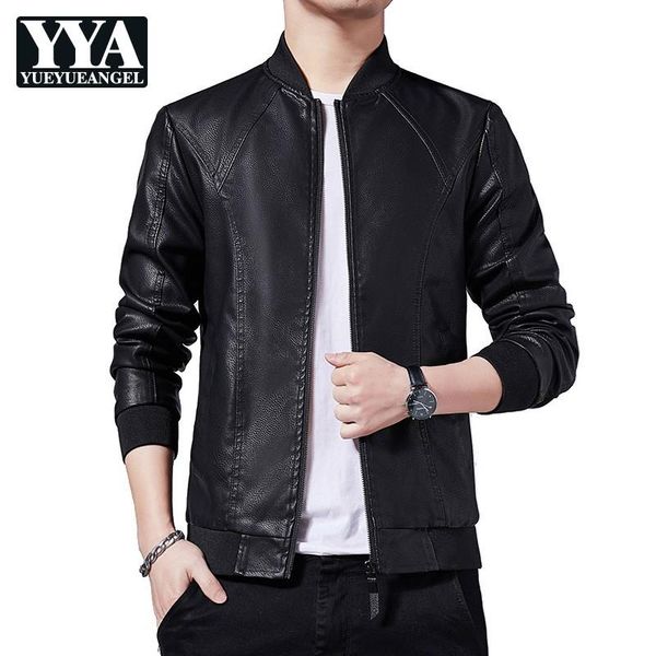 men's fur & faux men pu leather motorcycle jacket stand collar zipper pockets long-sleeve solid short coat spring autumn fashion gray b, Black
men's fur & faux men pu leather motorcycle jacket stand collar zipper pockets long-sleeve solid short coat spring autumn fashion gray b, Black