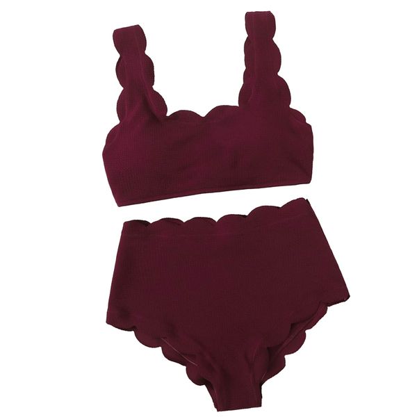 2021 new women two piece fresh solid color rippled bandage vest and high waist trunks bikini swimming suit ladies suits, Black
2021 new women two piece fresh solid color rippled bandage vest and high waist trunks bikini swimming suit ladies suits, Black