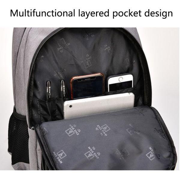 big capacity men backpack lap15.6 oxford gray solid high school bags teen college student back pack multifunctional bagpack
big capacity men backpack lap15.6 oxford gray solid high school bags teen college student back pack multifunctional bagpack