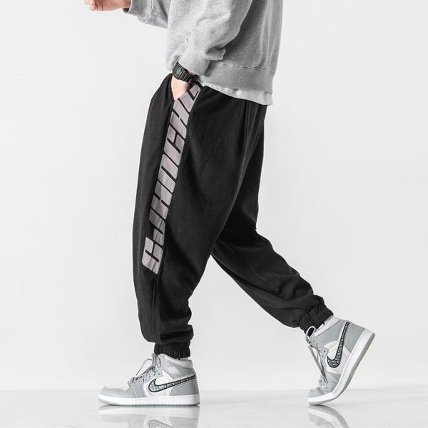 men's pants spring 2021 casual printed wide leg loose large size white bottom ankle banded japanese c229/dk156/p70, Black
men's pants spring 2021 casual printed wide leg loose large size white bottom ankle banded japanese c229/dk156/p70, Black