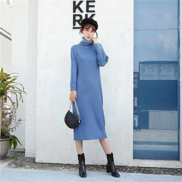 turtleneck knitted dress women thicken warm long sleeve solid dress autumn winter korean ins loose sweater dresses, White;black
turtleneck knitted dress women thicken warm long sleeve solid dress autumn winter korean ins loose sweater dresses, White;black