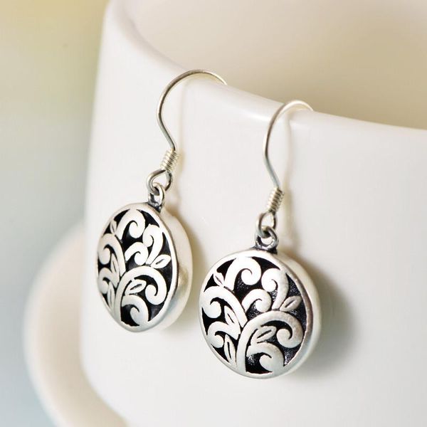 hoop & huggie meibapj real s925 sterling silver retro carved national style round hollow pattern women's earrings exquisite party gift, Golden;silver
hoop & huggie meibapj real s925 sterling silver retro carved national style round hollow pattern women's earrings exquisite party gift, Golden;silver