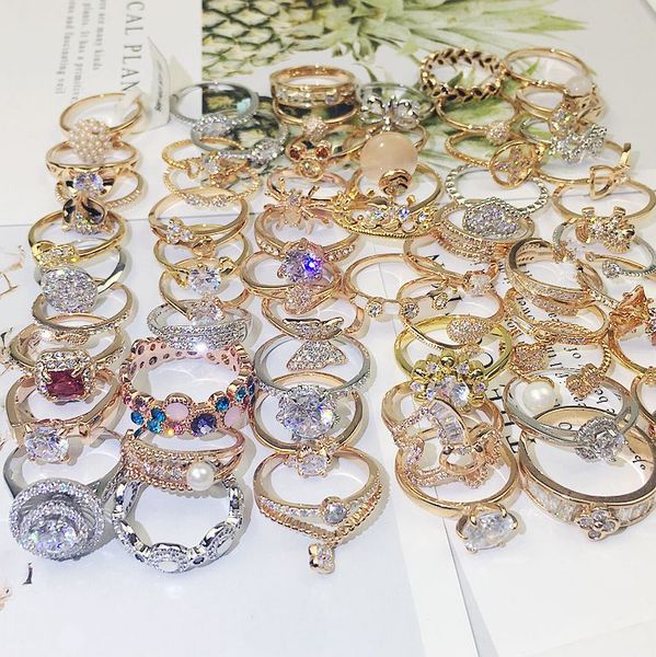 diamond imitation gem rings women fashion zircon ring hand ornaments jewelry mixed batch silver gift wedding accessories, Golden;silver
diamond imitation gem rings women fashion zircon ring hand ornaments jewelry mixed batch silver gift wedding accessories, Golden;silver