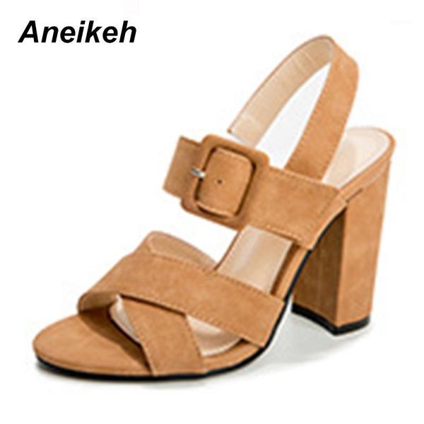 sandals aneikeh summer gladiator women shoes pu ankle-wrap fashion shallow square heel buckle strap party high-heeled size 36-421, Black
sandals aneikeh summer gladiator women shoes pu ankle-wrap fashion shallow square heel buckle strap party high-heeled size 36-421, Black