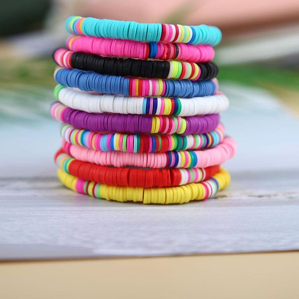 beaded, strands 5-10pcs polymer clay bracelet for female summer disc 6mm beaded surfer braclets women 2021 fashion jewelry festive gift, Black
beaded, strands 5-10pcs polymer clay bracelet for female summer disc 6mm beaded surfer braclets women 2021 fashion jewelry festive gift, Black
