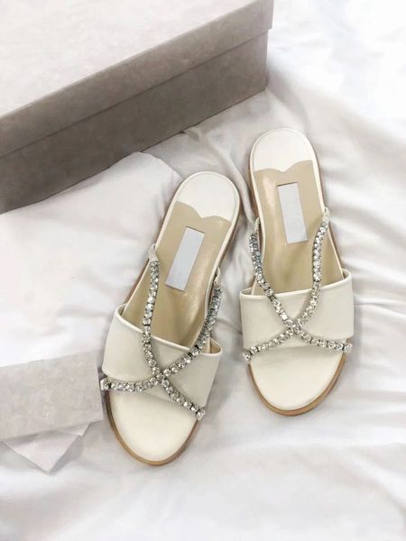 famous summer aadi crystal cross-strap sandals mules white leather women slipper crystals strap slides elegant beach slides slip on comfort, Black
famous summer aadi crystal cross-strap sandals mules white leather women slipper crystals strap slides elegant beach slides slip on comfort, Black