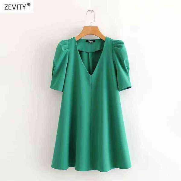 new 2020 women fashion v neck pleats puff sleeve solid green mini dress chic office lady vestidos casual straight dresses ds3681 g1223, Black;gray
new 2020 women fashion v neck pleats puff sleeve solid green mini dress chic office lady vestidos casual straight dresses ds3681 g1223, Black;gray