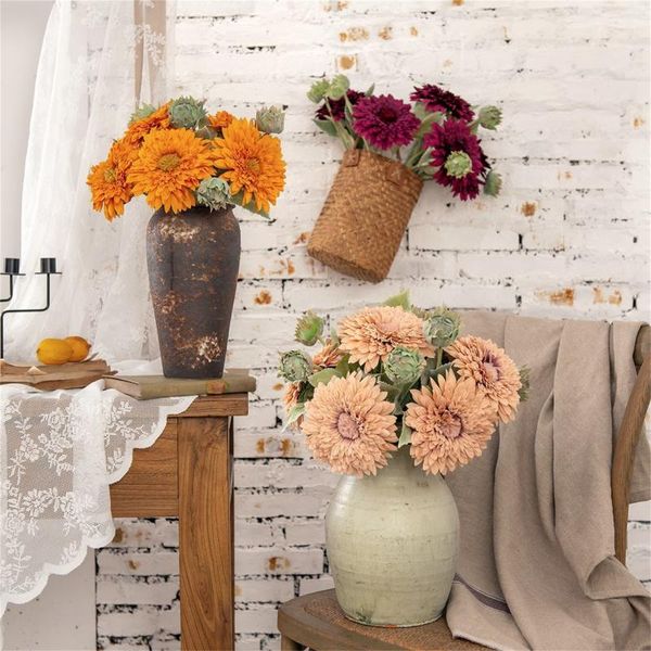 decorative flowers & wreaths artificial sunflower long stem silk fake sunflowers decoration for outdoor garden home wedding birthday party b
decorative flowers & wreaths artificial sunflower long stem silk fake sunflowers decoration for outdoor garden home wedding birthday party b