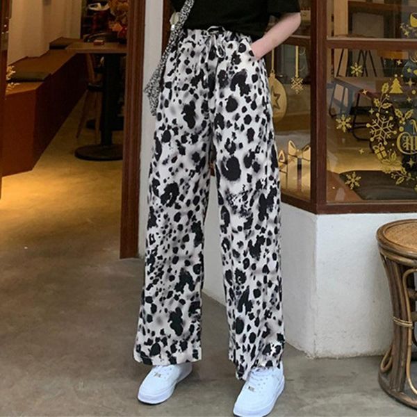 women's pants & capris high waist wide leg loose leopard retro elegant korean womens trousers trendy soft daily chic pockets casual, Black;white
women's pants & capris high waist wide leg loose leopard retro elegant korean womens trousers trendy soft daily chic pockets casual, Black;white