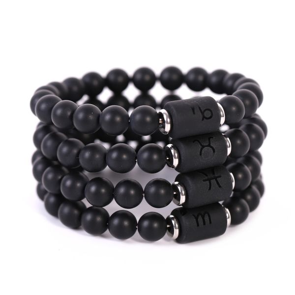 new blackstone carved twelve constellation bracelet stainless steel constellation bracelet student couple bracelet gift jewelry, Black
new blackstone carved twelve constellation bracelet stainless steel constellation bracelet student couple bracelet gift jewelry, Black