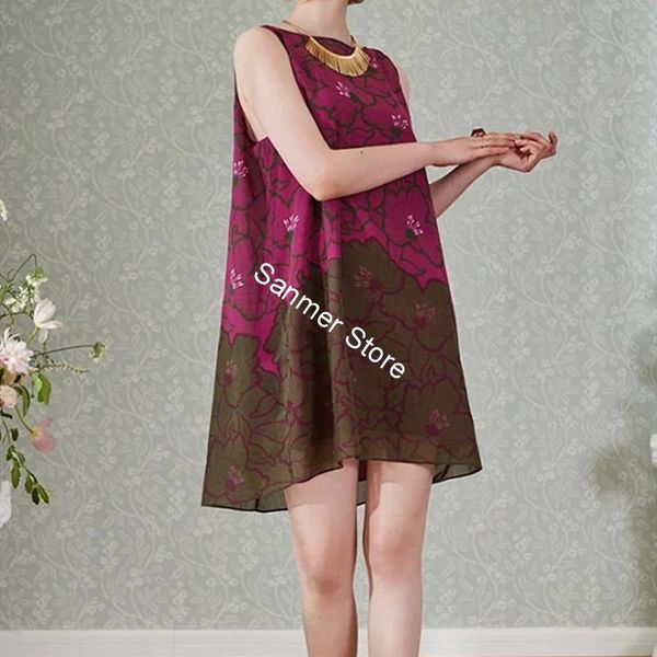 2021 new floral sem mangas mini vestido contraste cor o-pescoo impresso volta oco para fora solto feminino roupas casuais senhora vestidos g, Black;gray
2021 new floral sem mangas mini vestido contraste cor o-pescoo impresso volta oco para fora solto feminino roupas casuais senhora vestidos g, Black;gray