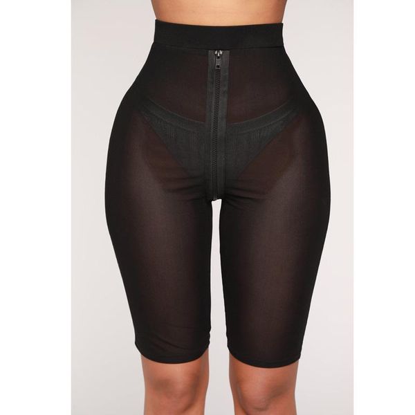 women's shorts fashion high waist women mesh see through biker short feminino slim fitness cycling black trousers sweatpant, White;black
women's shorts fashion high waist women mesh see through biker short feminino slim fitness cycling black trousers sweatpant, White;black