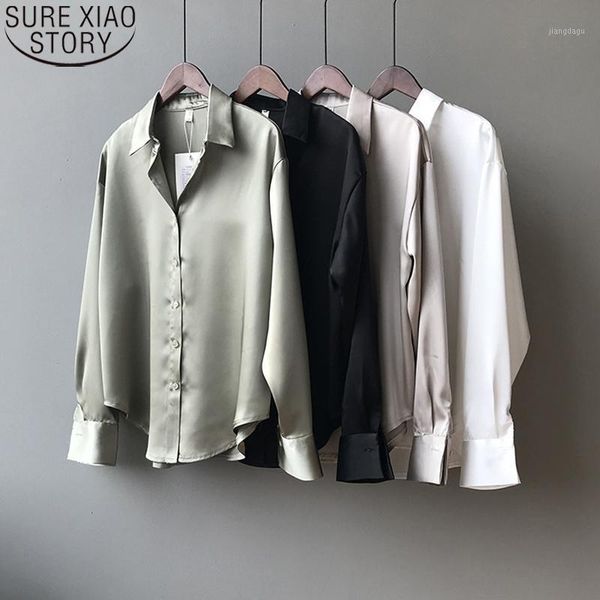 fashion satin silk shirt and blouse women vintage white long sleeve shirts office lady elegant korean 11355 women's blouses &
fashion satin silk shirt and blouse women vintage white long sleeve shirts office lady elegant korean 11355 women's blouses &