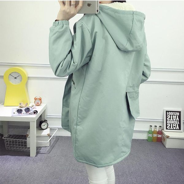 winter fleece women parka large size female hooded medium length warm winter coat padded pink blue woman windbreaker clothes, Black
winter fleece women parka large size female hooded medium length warm winter coat padded pink blue woman windbreaker clothes, Black