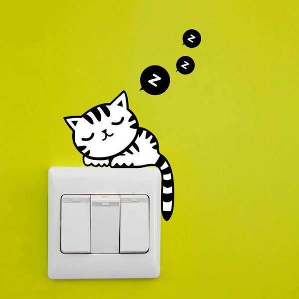 wall stickers 1pcs home decal switch sticker cartoon cat sleeping living room mural art bathroom decoration removeable
wall stickers 1pcs home decal switch sticker cartoon cat sleeping living room mural art bathroom decoration removeable