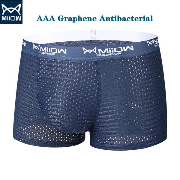 underpants miiow ice silk men's underwear mesh graphene antibacterial summer thin breathable comfortable boxer shorts 3pcs/lot 2021, Black;white
underpants miiow ice silk men's underwear mesh graphene antibacterial summer thin breathable comfortable boxer shorts 3pcs/lot 2021, Black;white