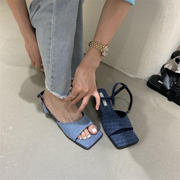 sandals square toe blue denim women slippers buckle strap modern sandalias thin heels summer jeans shoes woman sandales 2021, Black
sandals square toe blue denim women slippers buckle strap modern sandalias thin heels summer jeans shoes woman sandales 2021, Black