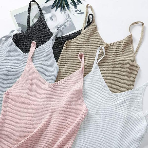 womens knitted ribbed crop camis gold thread sleeveless white tank 2021 summer backless black tanks female
womens knitted ribbed crop camis gold thread sleeveless white tank 2021 summer backless black tanks female