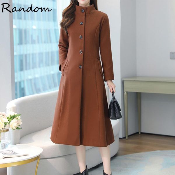 women's wool & blends casaco feminino 2021 women plus size autumn winter cassic simple single-breasted long coat female robe outerwear, Black
women's wool & blends casaco feminino 2021 women plus size autumn winter cassic simple single-breasted long coat female robe outerwear, Black