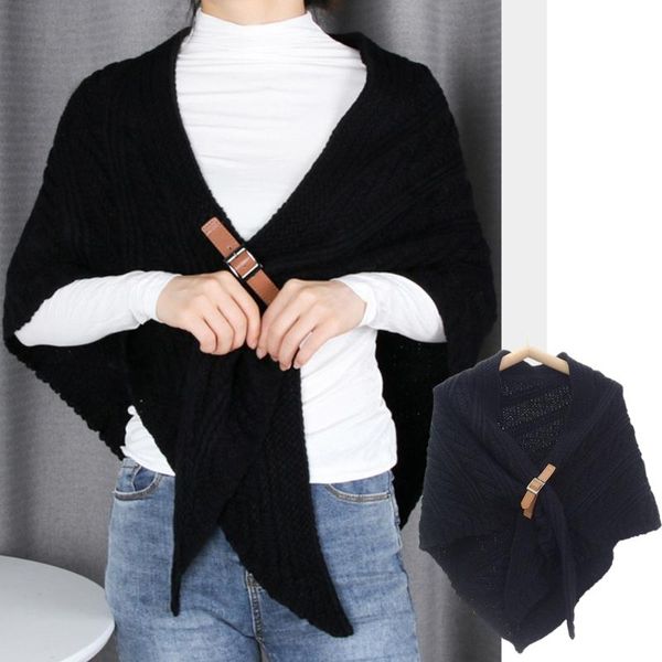 berets 68ua triangular shawl scarf unique leather buckle wraps for women, Blue;gray
berets 68ua triangular shawl scarf unique leather buckle wraps for women, Blue;gray