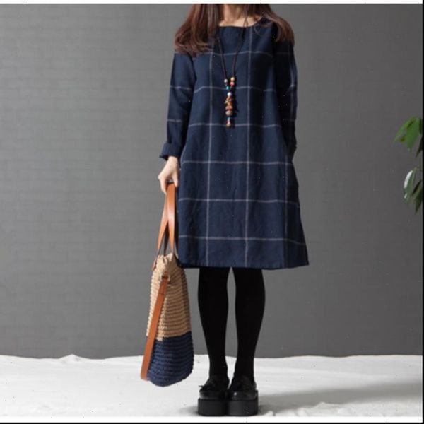 cotton linen dress women long sleeve cotton linen plus size dresses autumn knee length casual plaid shirt vestidos robe mujer, Black;gray
cotton linen dress women long sleeve cotton linen plus size dresses autumn knee length casual plaid shirt vestidos robe mujer, Black;gray