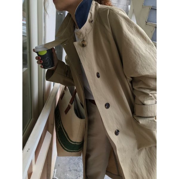 women's trench coats korean-style female trench turtleneck turned down, casual medium loose coat 0u28, Tan;black
women's trench coats korean-style female trench turtleneck turned down, casual medium loose coat 0u28, Tan;black