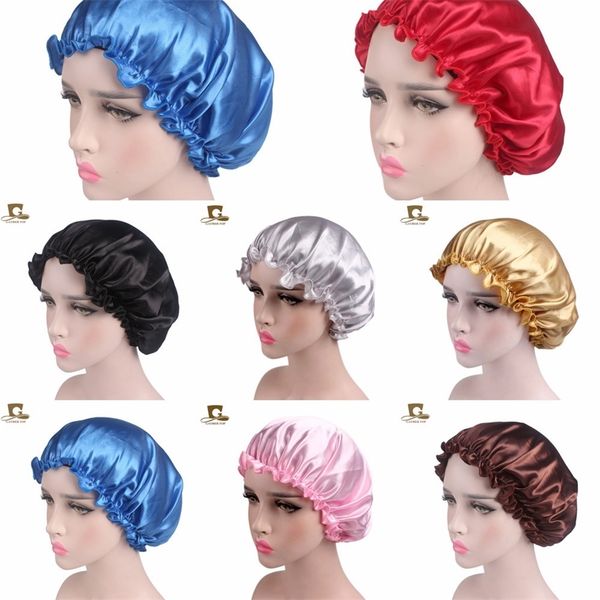 women's satin lace hats nightcap stretchy hair protection beanies cap solid color hair waterproof shower caps hairdressing tool h24q1e7, Yellow
women's satin lace hats nightcap stretchy hair protection beanies cap solid color hair waterproof shower caps hairdressing tool h24q1e7, Yellow