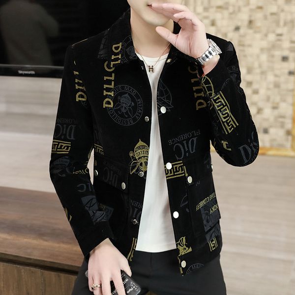 men's jackets spring corduroy letter printed men casual business coats luxury retro turn down collar jacket streetwear meor, Black;brown
men's jackets spring corduroy letter printed men casual business coats luxury retro turn down collar jacket streetwear meor, Black;brown