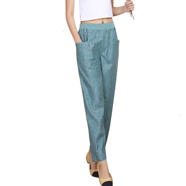 2021 new summer women linen harem middle-aged lady elastic waist loose casual pants plus size 4xl pocket thin female trousers 6m12, Black;white
2021 new summer women linen harem middle-aged lady elastic waist loose casual pants plus size 4xl pocket thin female trousers 6m12, Black;white