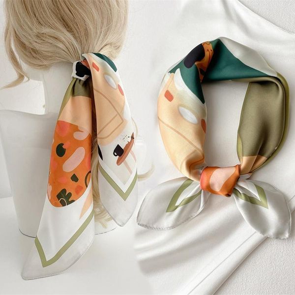 scarves fashion printed hair scarf silk square neck kercheif bandana women 2021 foulard female hairband soft small, Blue;gray
scarves fashion printed hair scarf silk square neck kercheif bandana women 2021 foulard female hairband soft small, Blue;gray