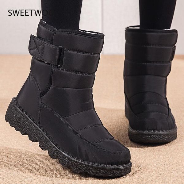 boots women 2021 winter with platform shoes snow botas de mujer waterproof low heels ankle female, Black
boots women 2021 winter with platform shoes snow botas de mujer waterproof low heels ankle female, Black