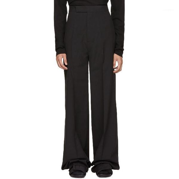 men vintage fashion streetwear loose casual straight suit pant male japan korea style trousers zipper full length midweight men's pants, Black
men vintage fashion streetwear loose casual straight suit pant male japan korea style trousers zipper full length midweight men's pants, Black