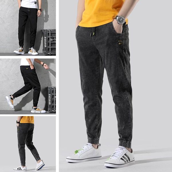 men's jeans hip-hop casual jogging pants black gray classic overalls fashion street, Blue
men's jeans hip-hop casual jogging pants black gray classic overalls fashion street, Blue