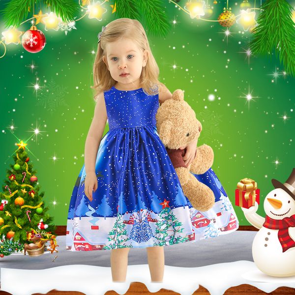 flower girl dresses princess prints a christmas holiday performance dress girl christmas party banquet dress., White;pink
flower girl dresses princess prints a christmas holiday performance dress girl christmas party banquet dress., White;pink