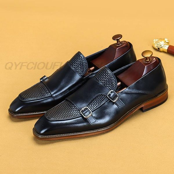 dress shoes luxury genuine leather monk strap mens brogue buckle design casual business for men black brown 56oy
dress shoes luxury genuine leather monk strap mens brogue buckle design casual business for men black brown 56oy
