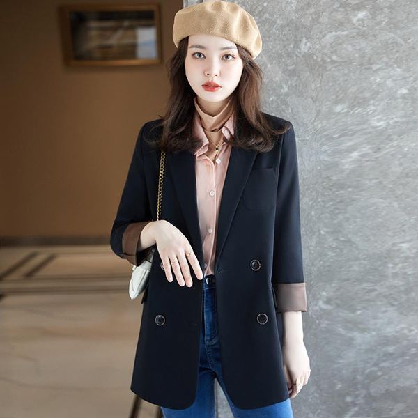 women's suits & blazers black suit jacket female loose arrival spring autumn casual british style drape ladies coat 3xl all-match, White;black
women's suits & blazers black suit jacket female loose arrival spring autumn casual british style drape ladies coat 3xl all-match, White;black