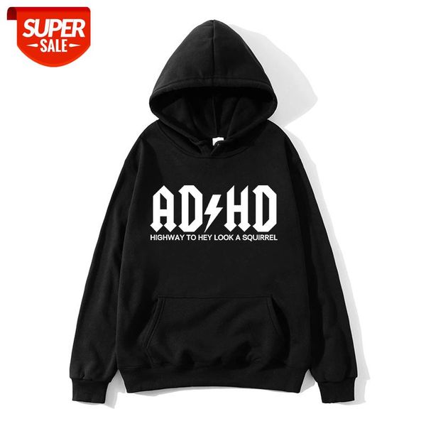 Adhd Highway To Hey look a squirrel mens hoodies Adhd attention Squirrel Rock Band letter hoodies male Print men's tops #h32T, Black
Adhd Highway To Hey look a squirrel mens hoodies Adhd attention Squirrel Rock Band letter hoodies male Print men's tops #h32T, Black